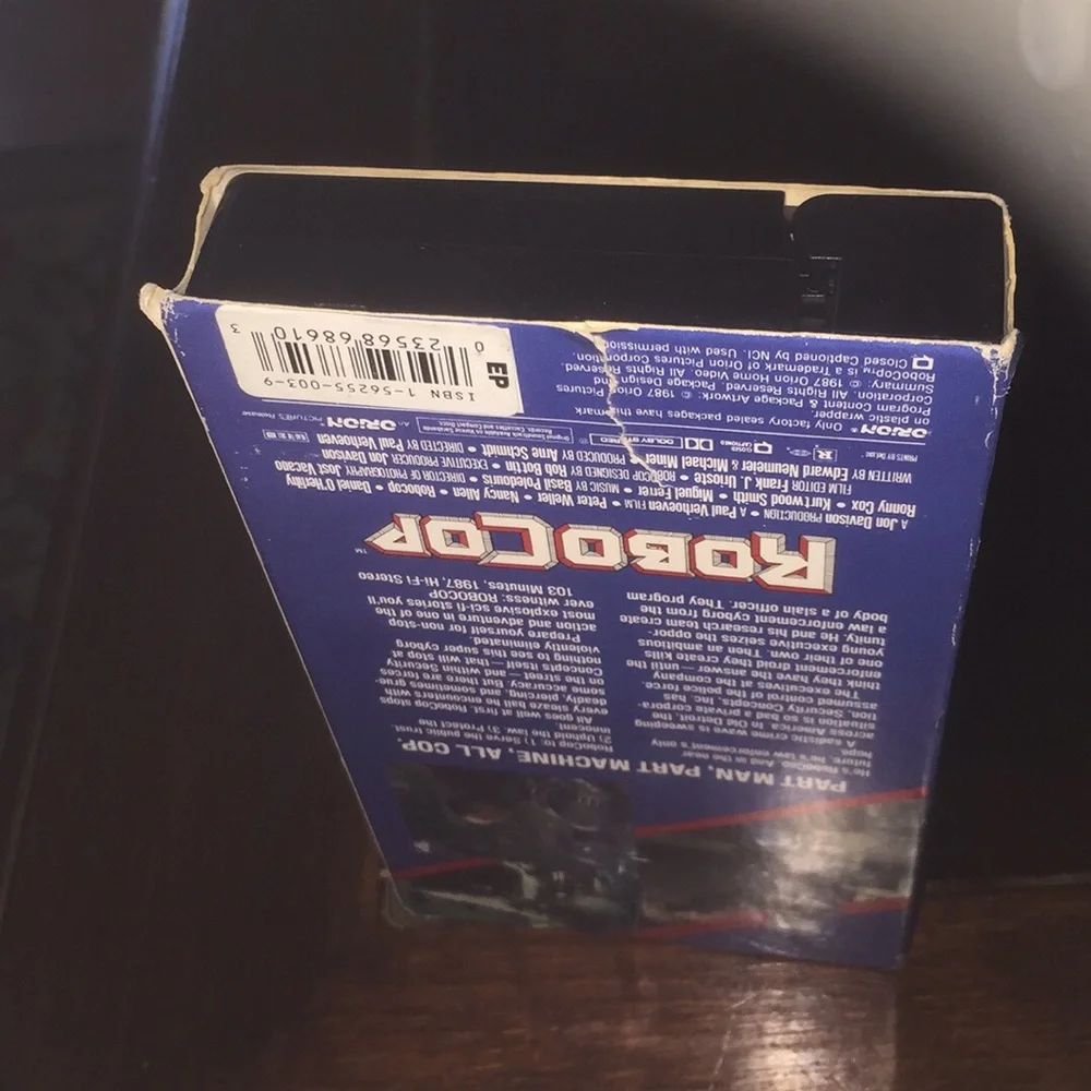 RoboCop VHS Orion Home Video Used condition.